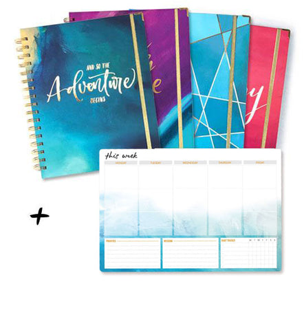 Monthly Planner + Weekly Notepad Bundle