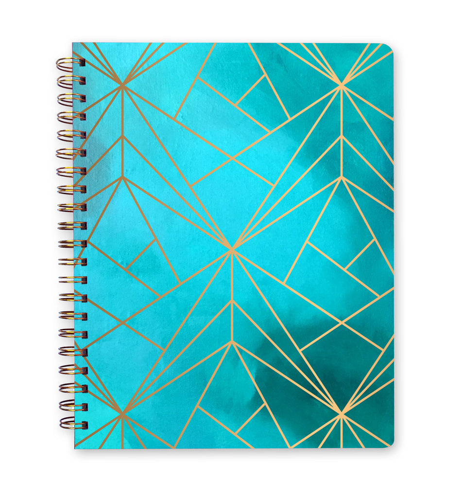 Inspired to Create Dot Grid Journal - Aqua Grid